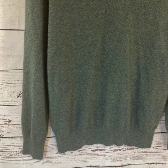 Kenneth Roberts green soft cashmere sweater - Picture 4 of 8